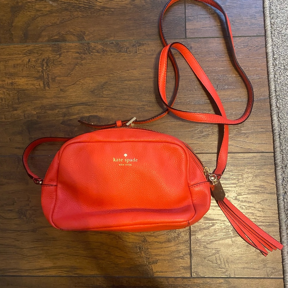 Kate spade neon orange crossbody bag